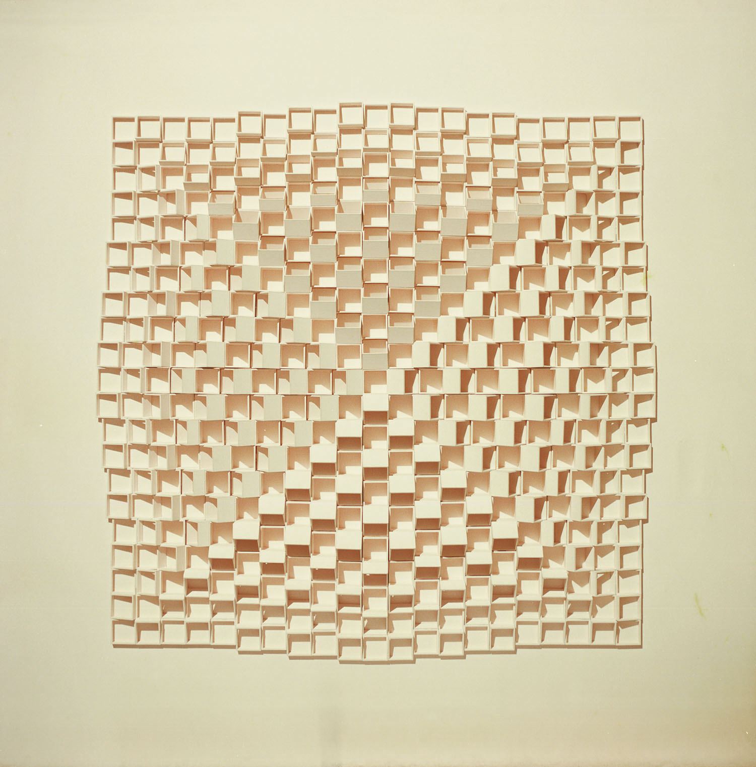 Geometrial composition, 1974, mixed media, cm 125 x 125