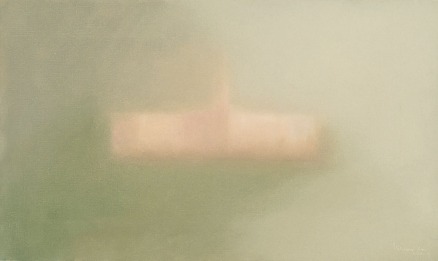 Atmósfera, 2004, óleo sobre tela, cm 33 x 55