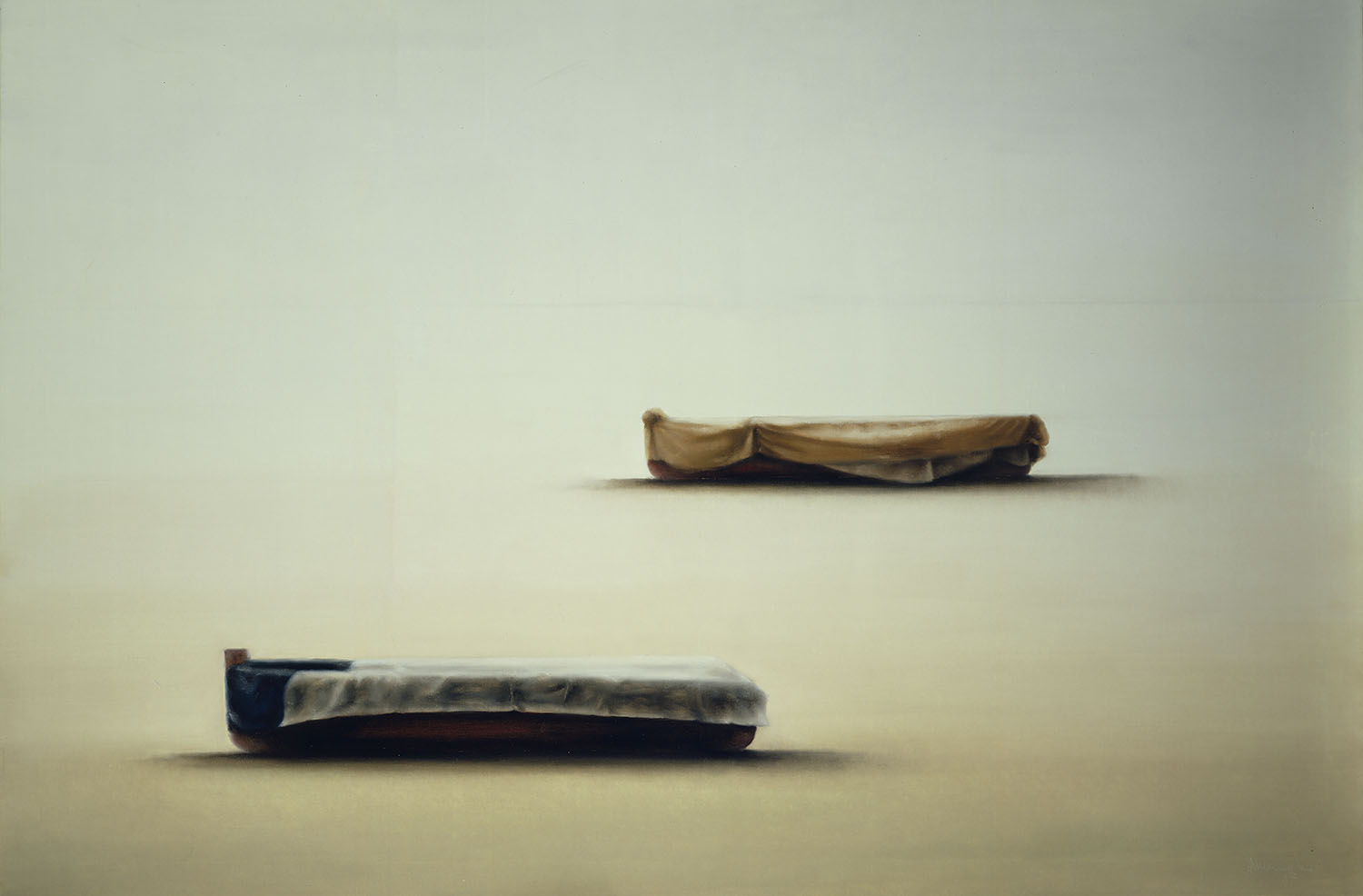 Barcas, 1986, óleo sobre tela, cm 114 x 195