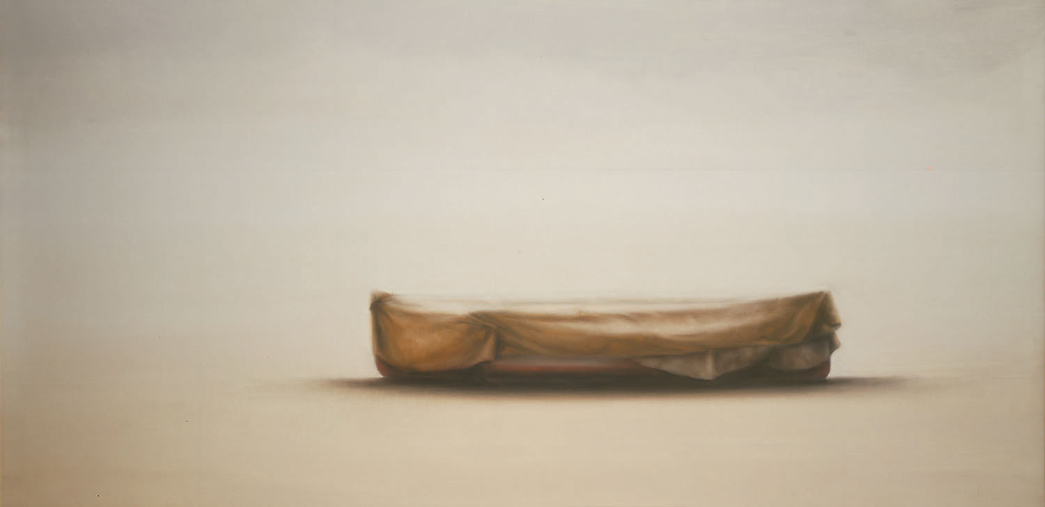 Boat, 1987, oil on canvas, cm 97 x 195
