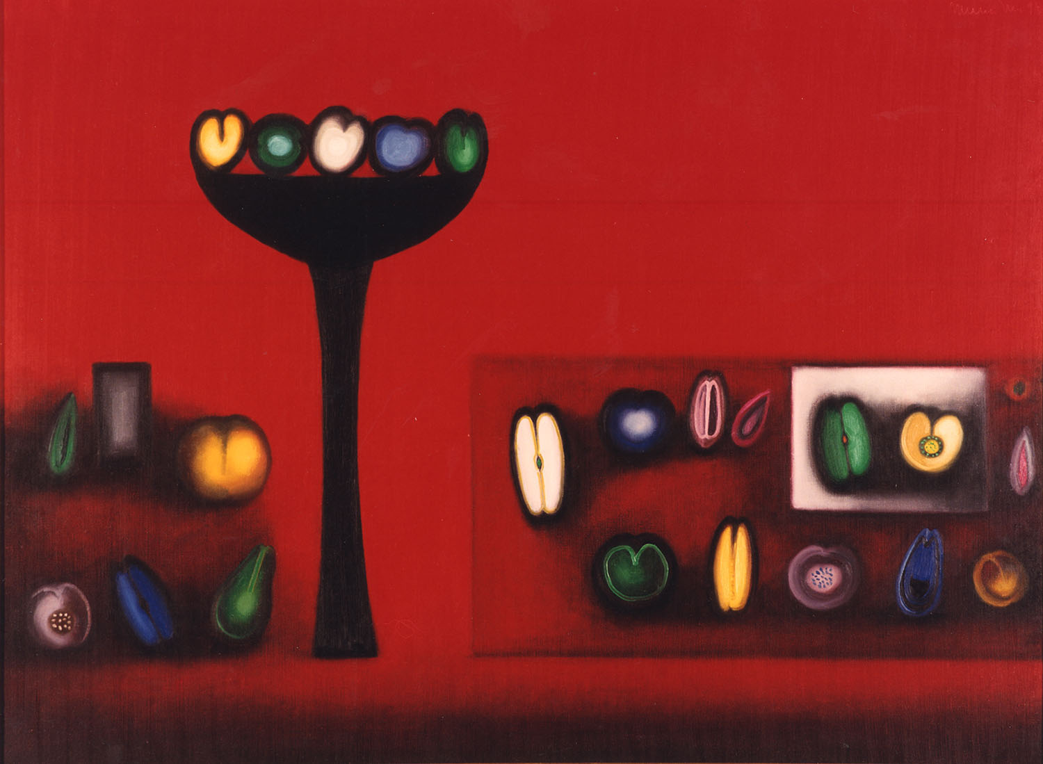 Mexican fruits, 1994, oil on canvas, cm 97 x 130