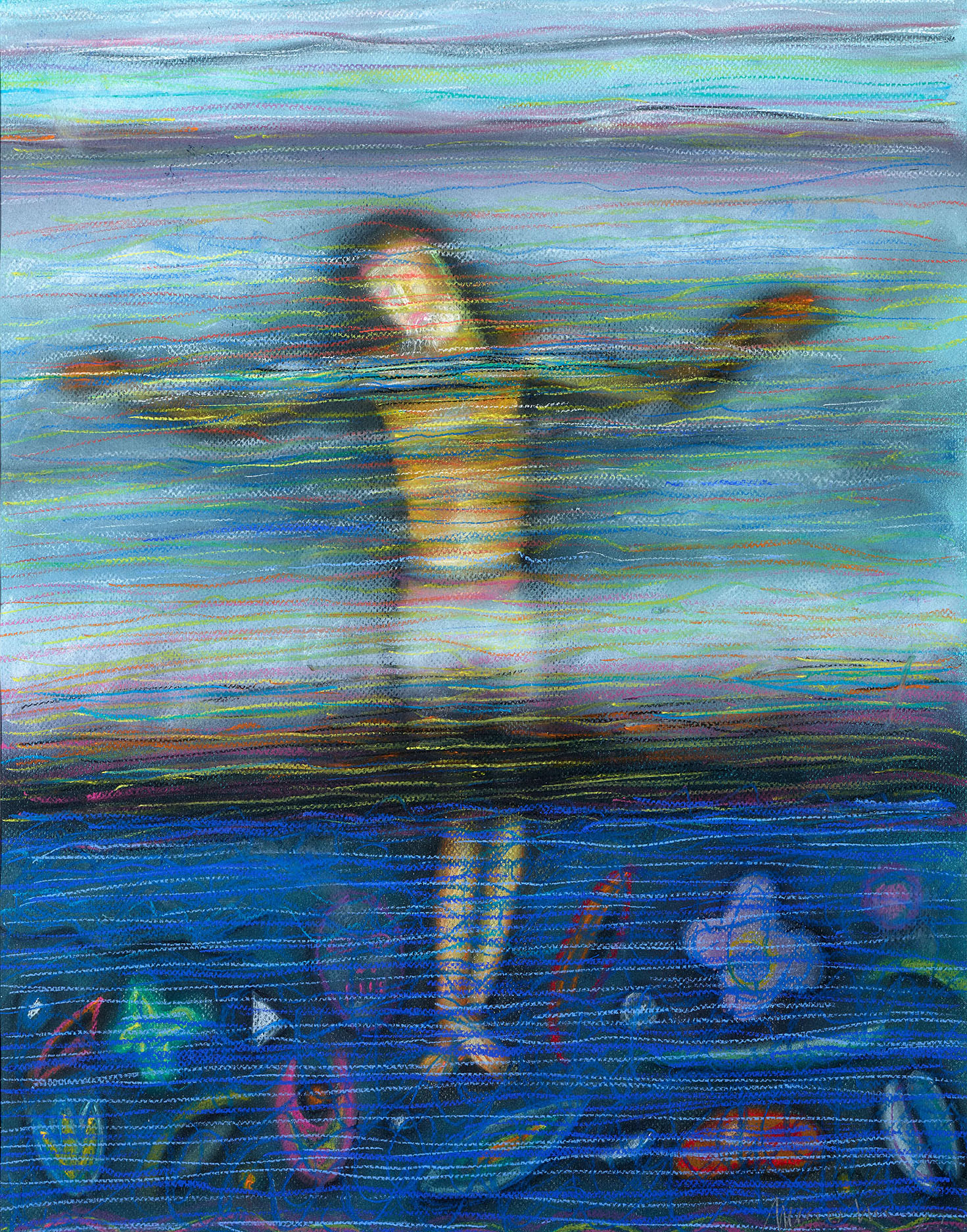 Somnis, 2013, pastel sobre paper, cm 65 x 52