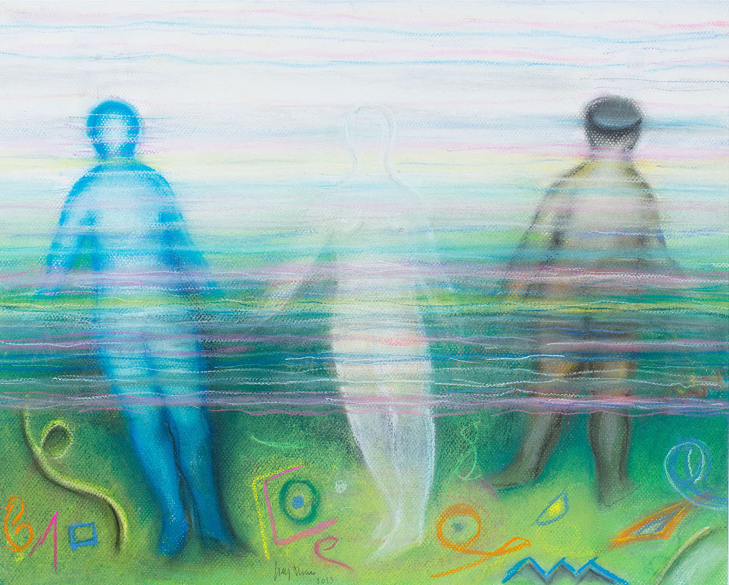 Daydream, 2013, pastel on paper, cm 42 x 53
